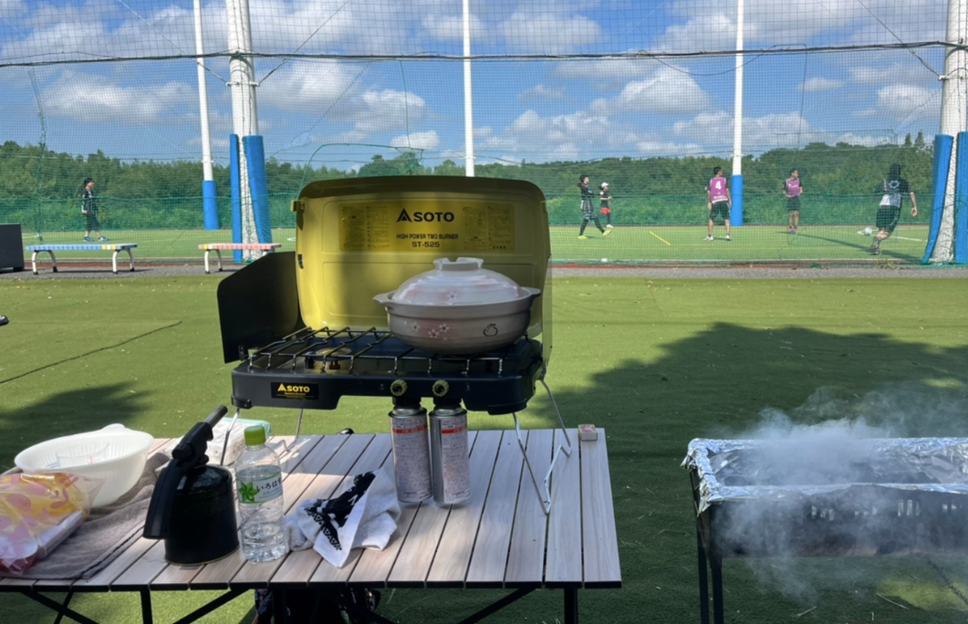 BBQとフットサルの画像